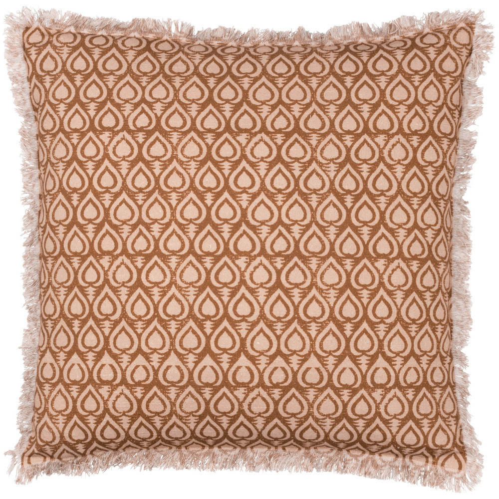 Yard Georgi Pecan Fringed Cushion Image 1