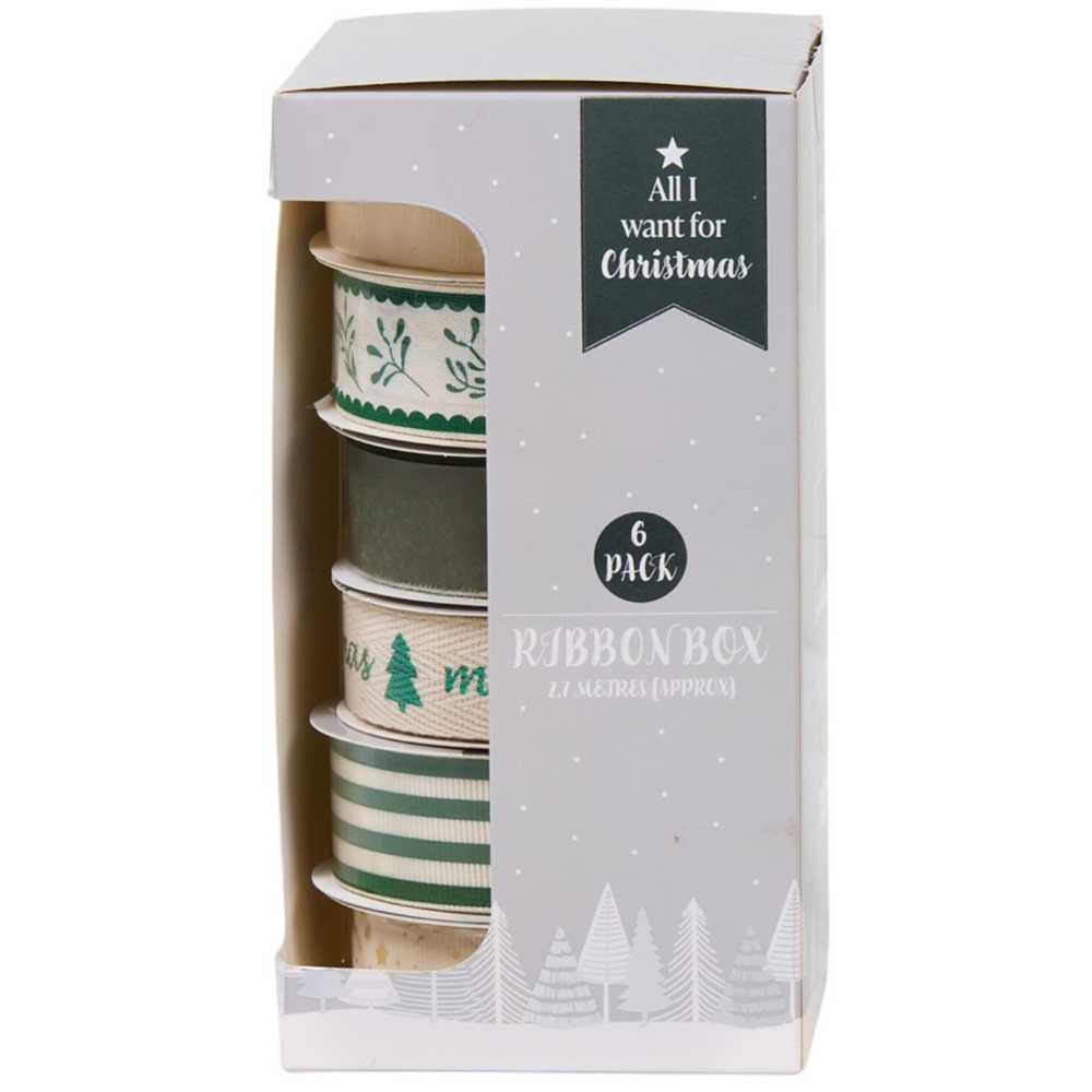 Pack of 6 Green Ribbons Image 5