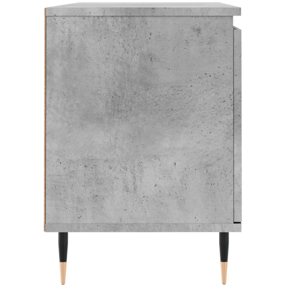 vidaXL 2 Door 2 Shelf Concrete Grey TV Cabinet Image 7