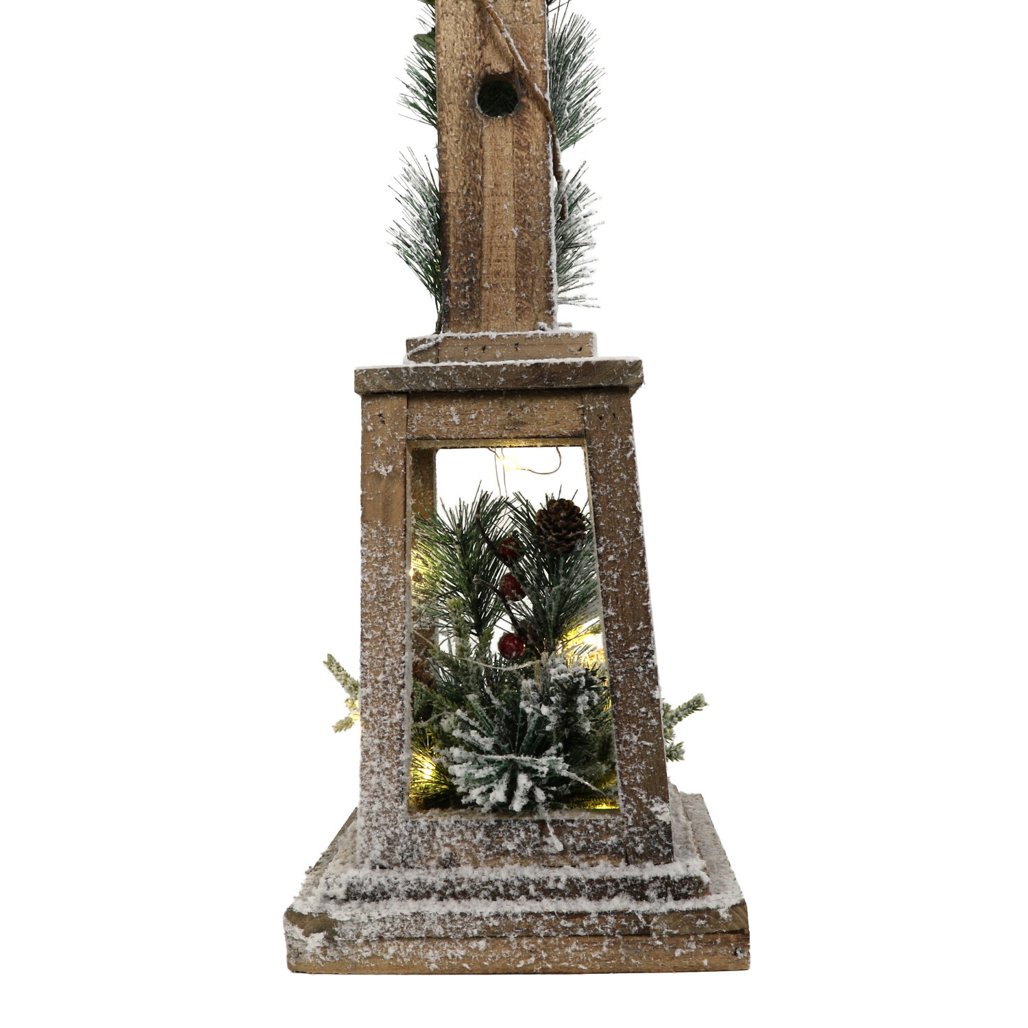 Natural Wooden Lantern Decoration Ornament Image 4