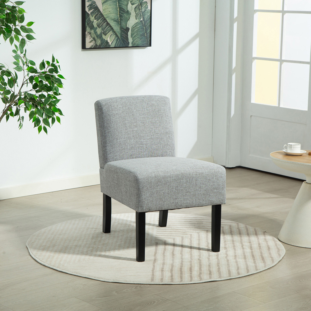 Artemis Home Elara Fabric Light Grey Accent Chair Image 5
