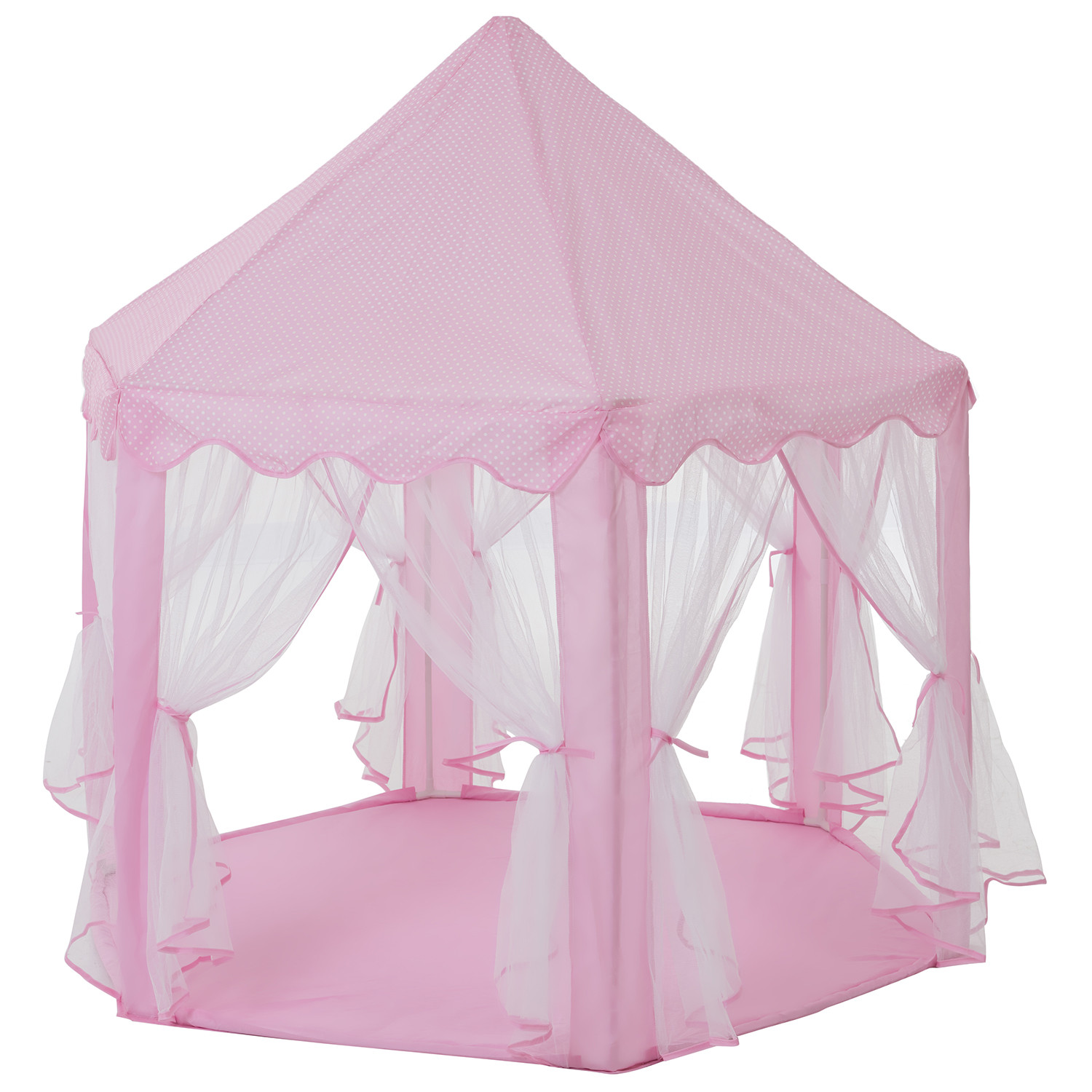 Princess Play Tent with Lights Pink Image 1