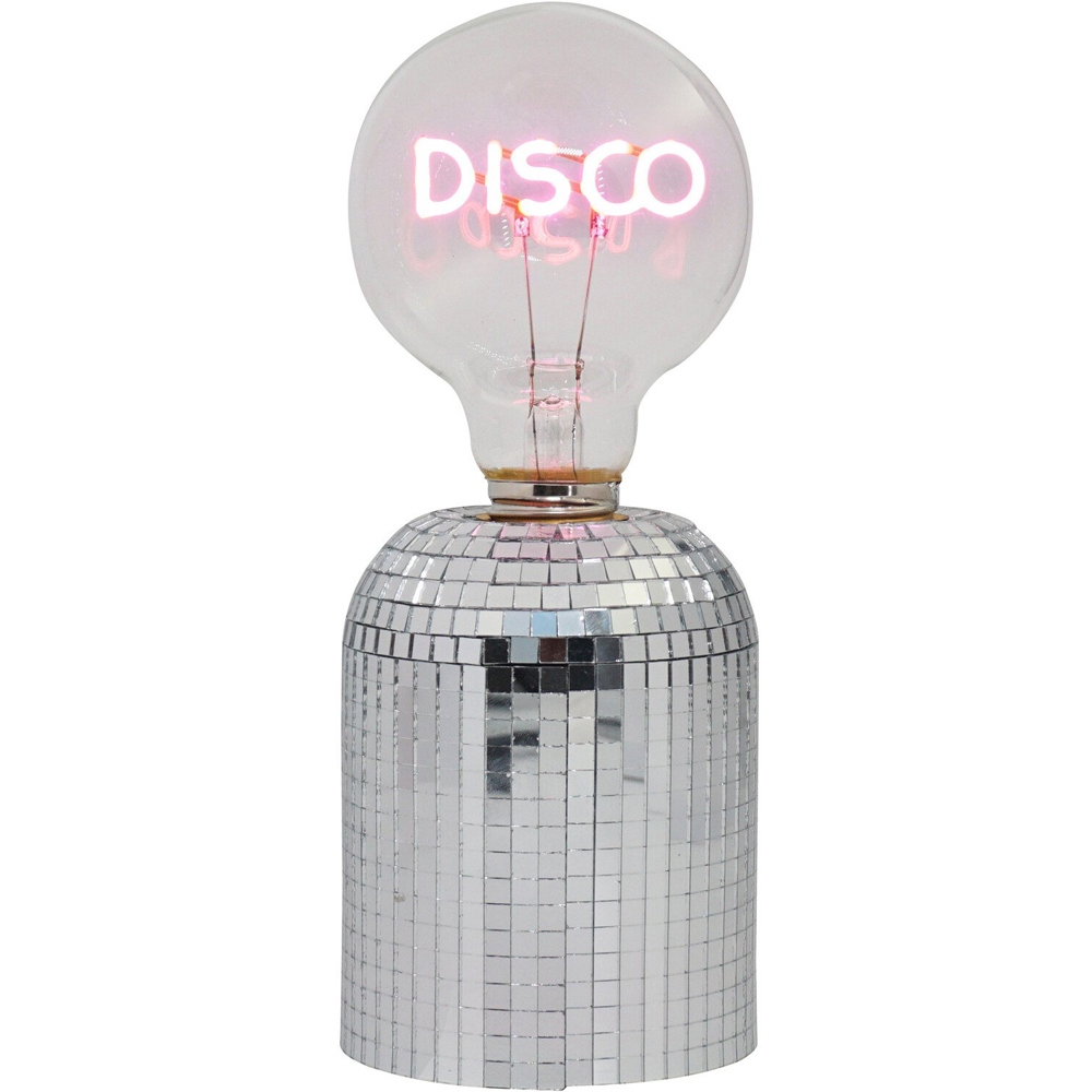 Disco Bulb Battery Operated Light	 - Silver Image 3