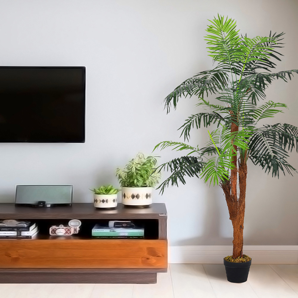 Living and Home Palm Tree Artificial Plant in Planter 150cm  Image 7