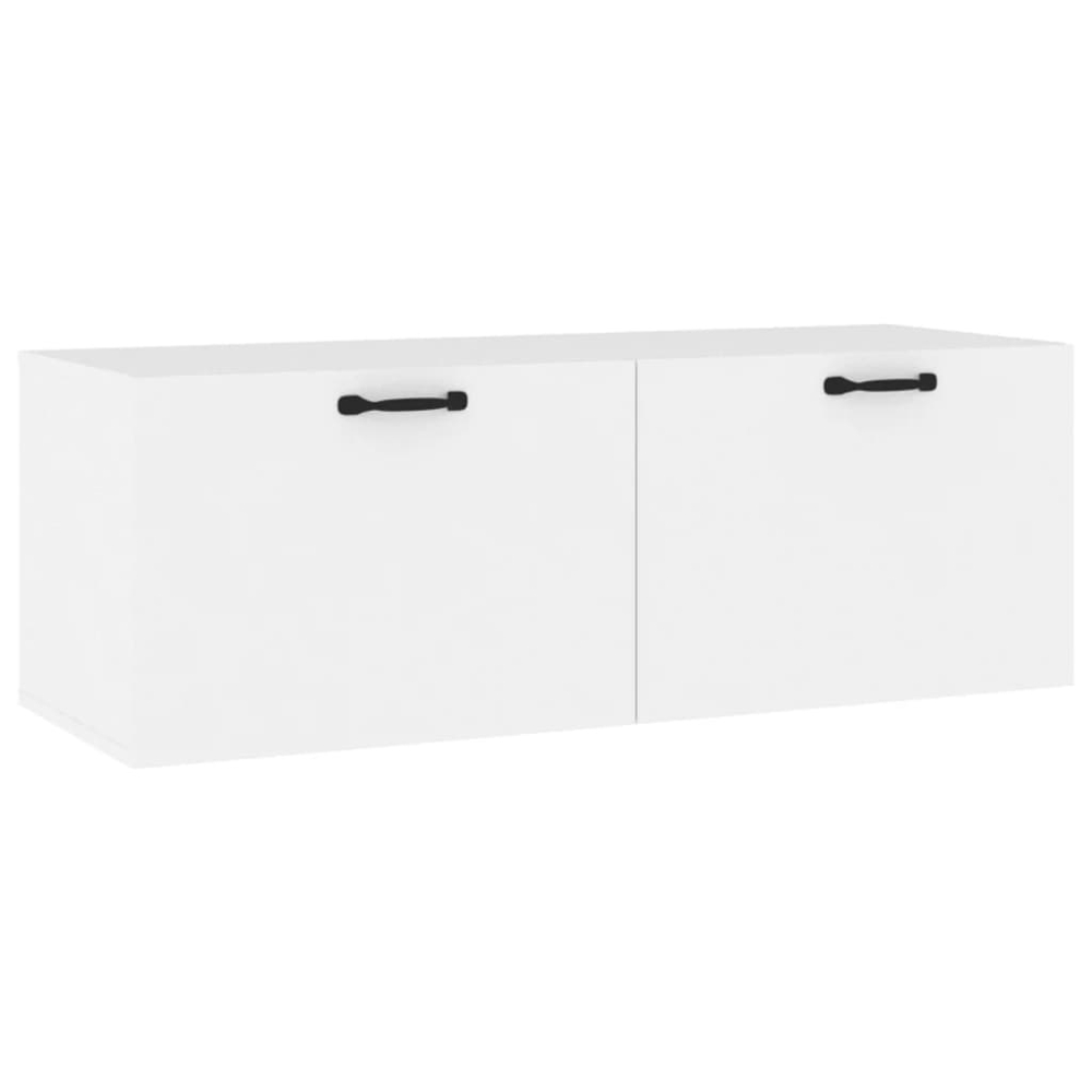 vidaXL Single Door White Wall Cabinet Image 2