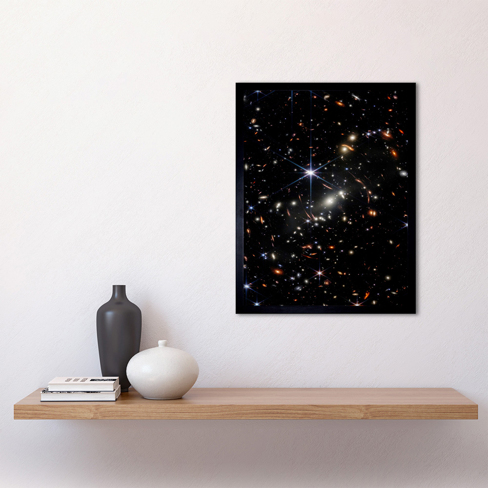 Artery8 NASA James Space Telescope Deep Field Stars Galaxies Image Framed Wall Art Print 30 x 41cm Image 2