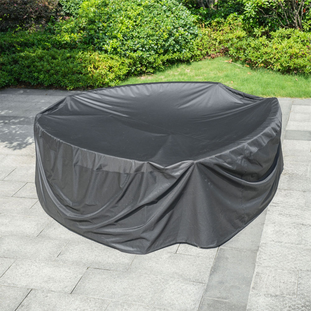 Direct Wicker 8 Seater Round Garden Furniture Cover Image 3