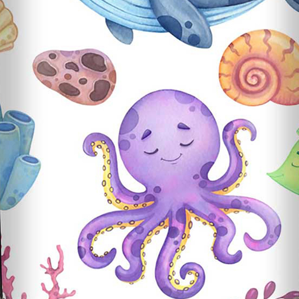 Warren Reed Designer Small Children's Sea Life Suitcase Image 3