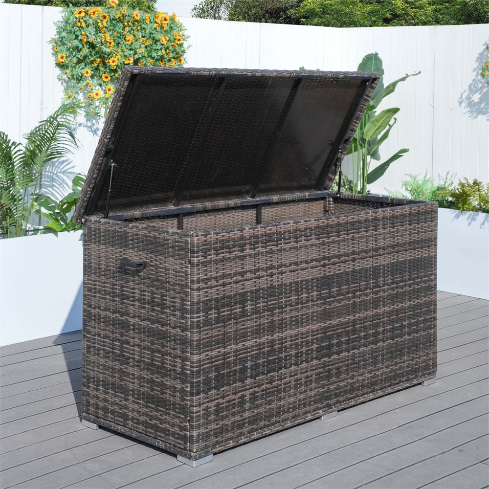 Direct Wicker 980L Large Brown Garden Rattan Storage Box Image 4