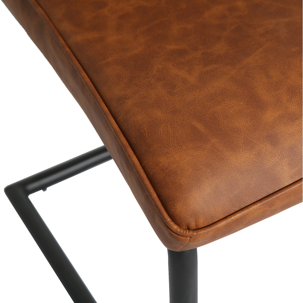 Nestor Set of 2 Tan Industrial Dining Chair Image 7