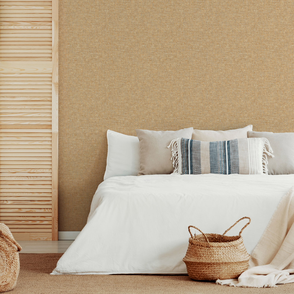 Esselle Home Artisan Weave Ochre Wallpaper Image 3