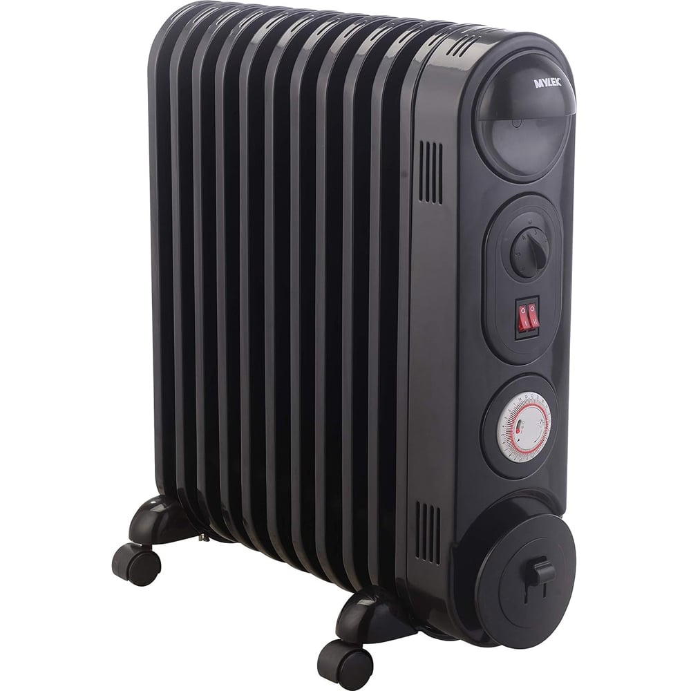 Mylek Black Oil Filled Heater 2500W Image 1