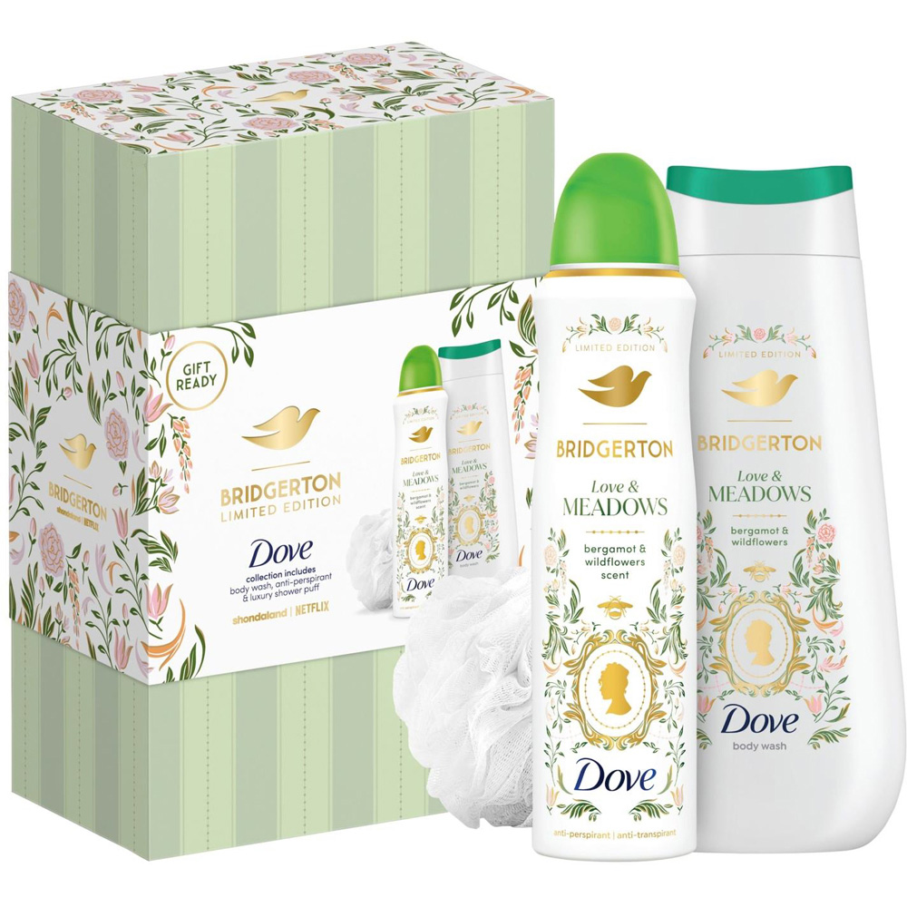 Dove Bridgerton Love and Meadows Limited Edition Gift Set 2 Piece 3 Pack Image 2