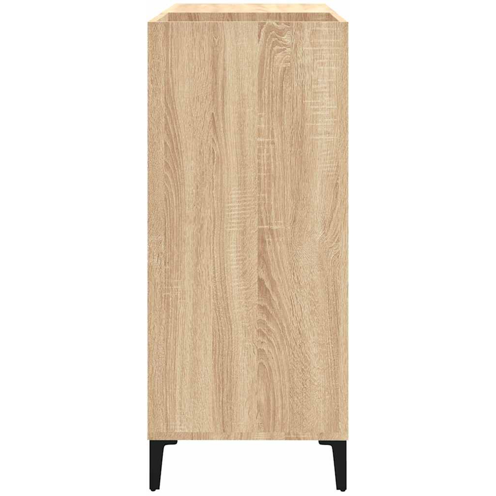 vidaXL 3 Shelf Sonoma Oak Record Cabinet Image 5