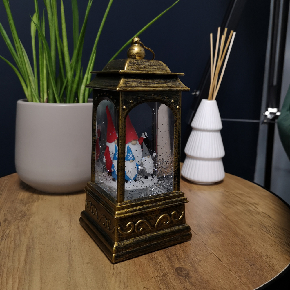 Samuel Alexander Gonk Light Up Christmas Water Spinner Lantern 21cm Image 5