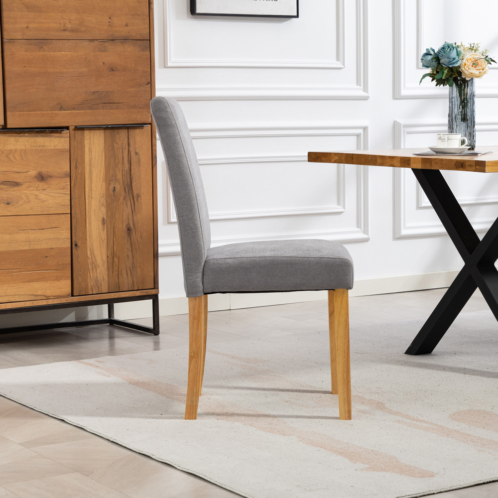 Artemis Home Almont Set of 2 Grey High Back Dining Chairs Image 5