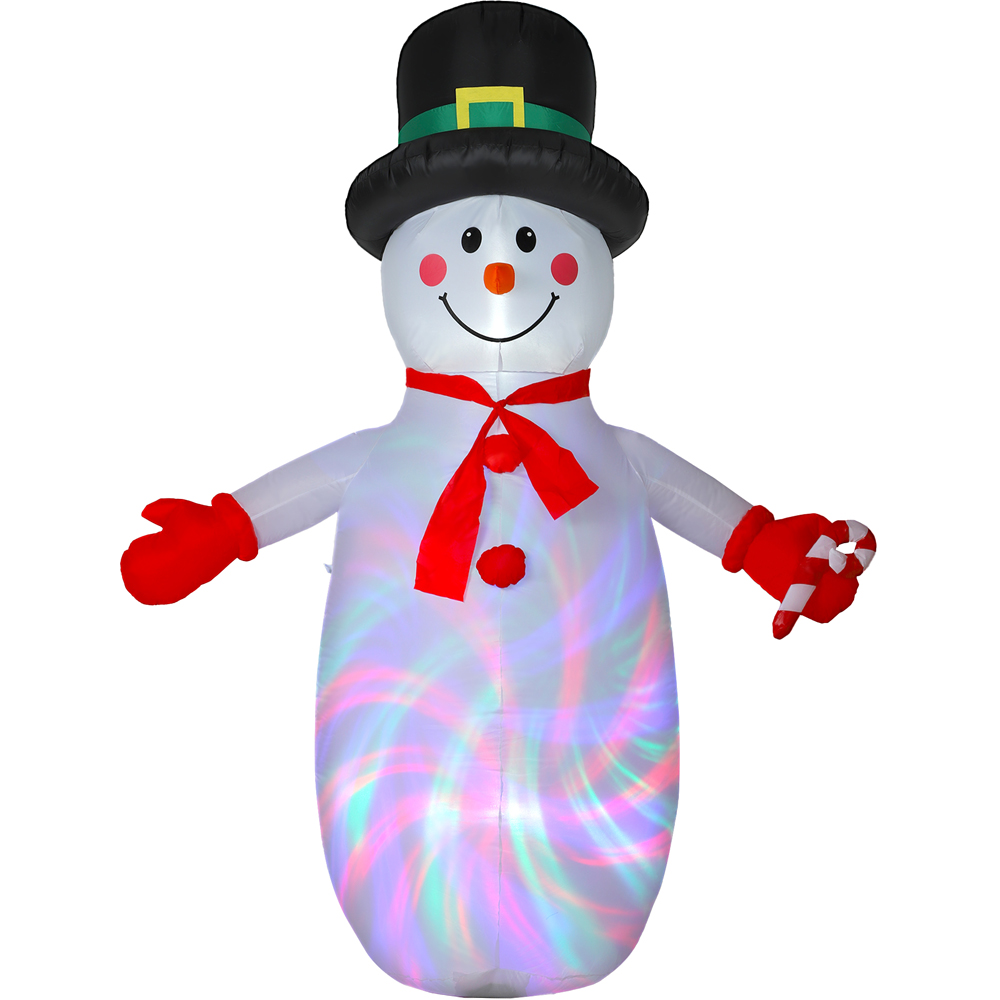 Everglow Christmas Blow Up Inflatable Snowman Decoration with Built-in LEDs 7.8ft Image 2