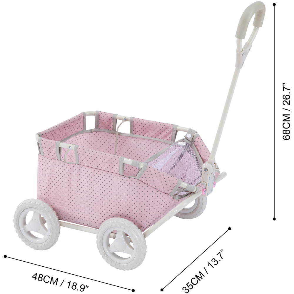 Teamson Kids Olivia's Little World Polka Dots Princess Doll Wagon Image 6
