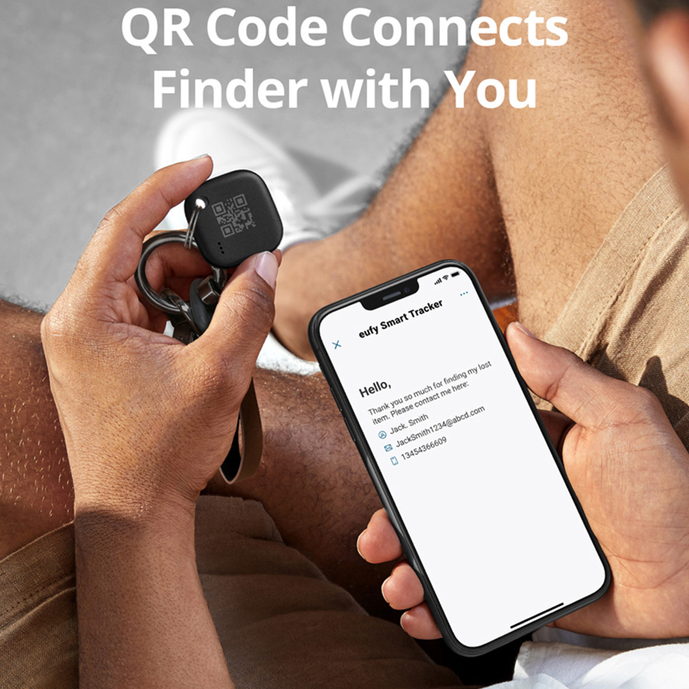 Eufy Black IOS Smart Tracker 4 Pack Image 3