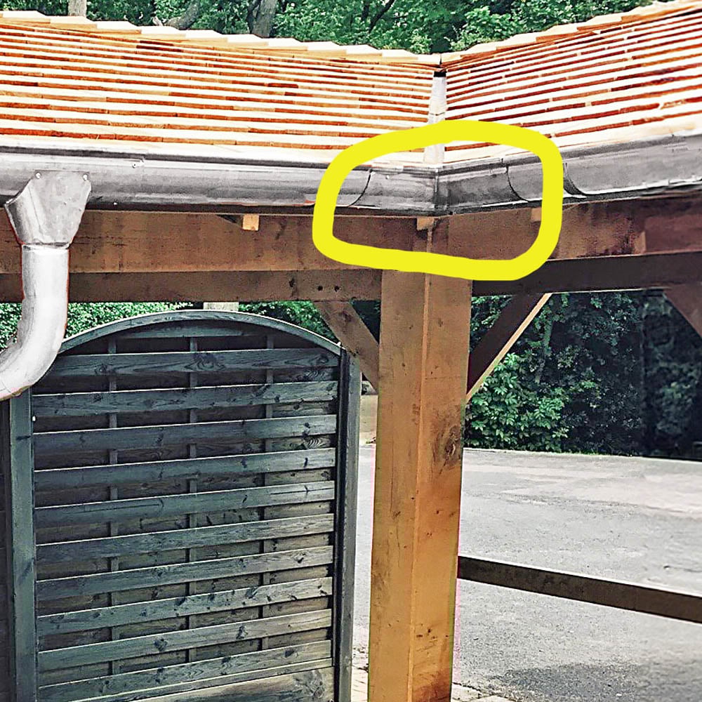 Metal Gutta Half Round 90 Degree Stainless Steel Internal Corner Image 2