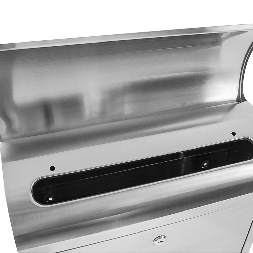 tectake Lockable Wall Mounted Post Box Image 3
