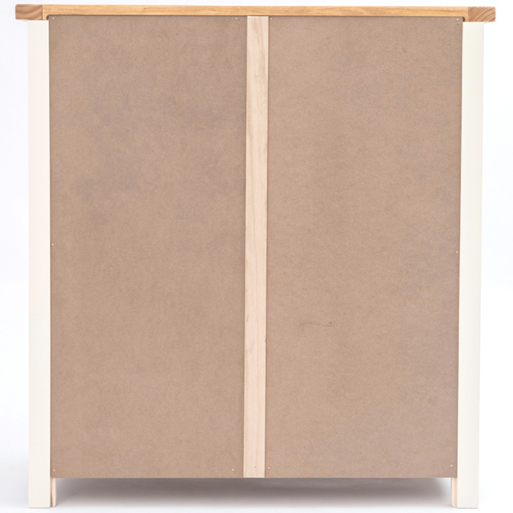 Castelli 4 Drawer Off White Chest of Drawers with Wood Knobs Image 6