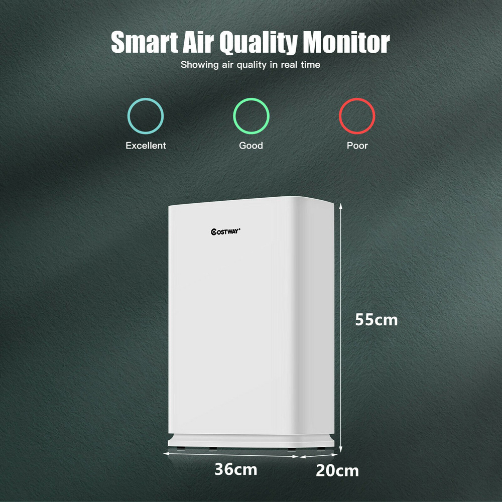 Costway 4 Layers Purification Air Purifier and Replaceable Filter Image 9