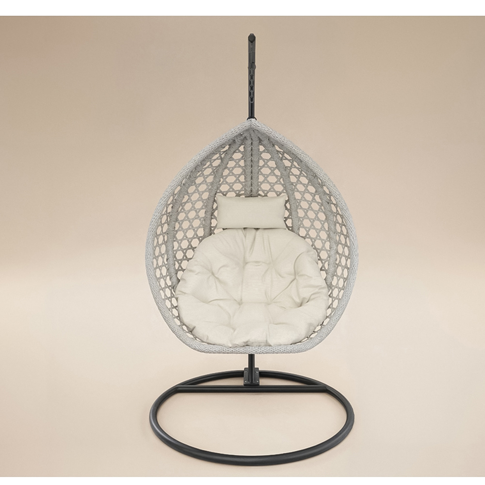 SOLACE+CO Lola Grey Garden Swing Chair Image 3