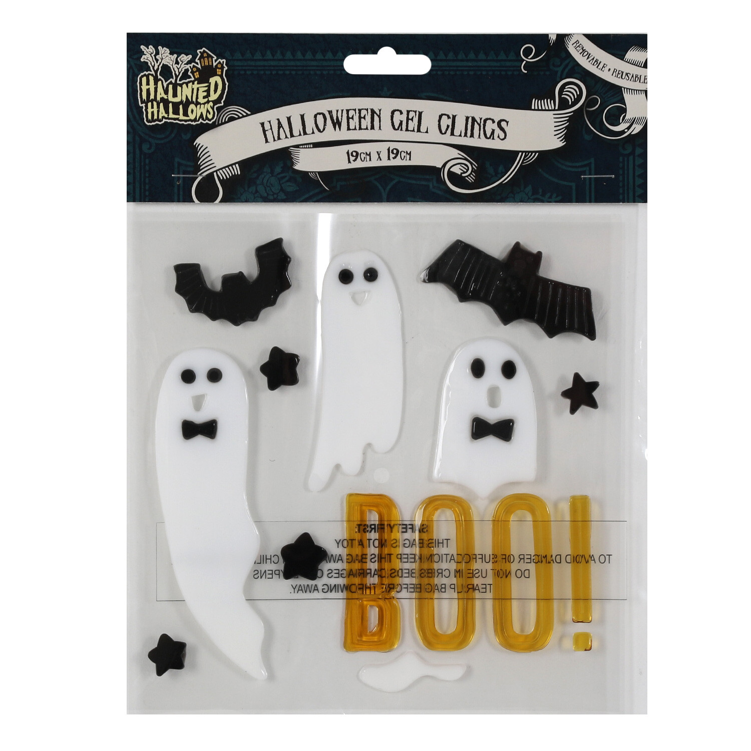 Halloween Spooky Gel Clings - Multicolour Image 1