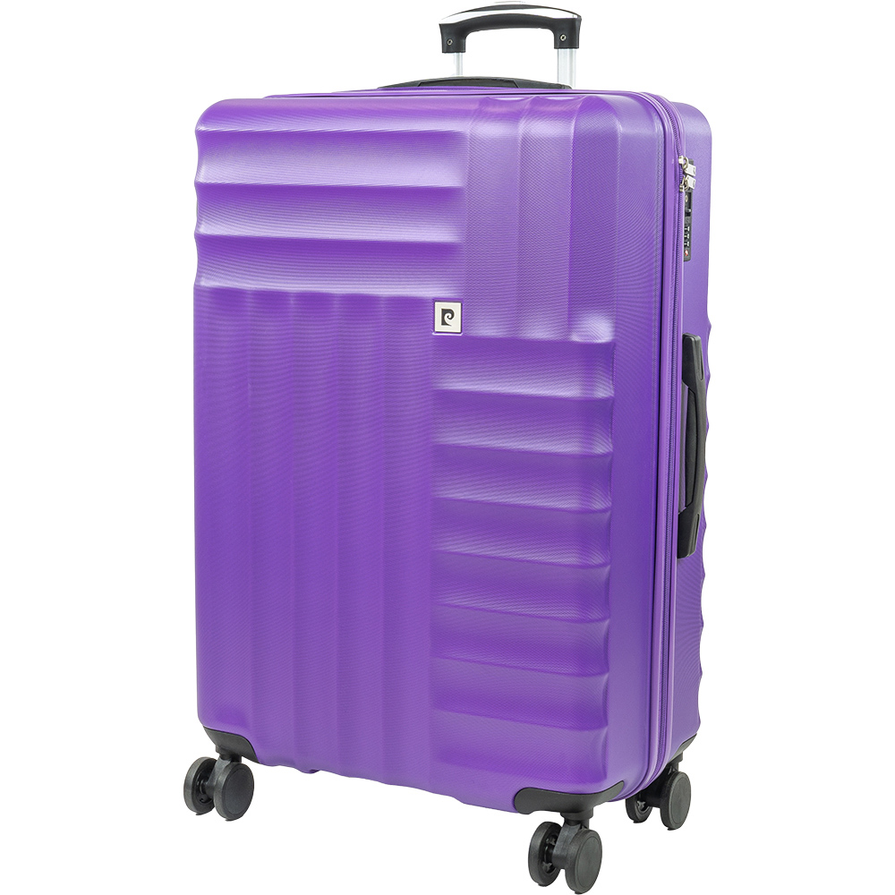 Pierre Cardin Large Purple Trolley Suitcase Image 1