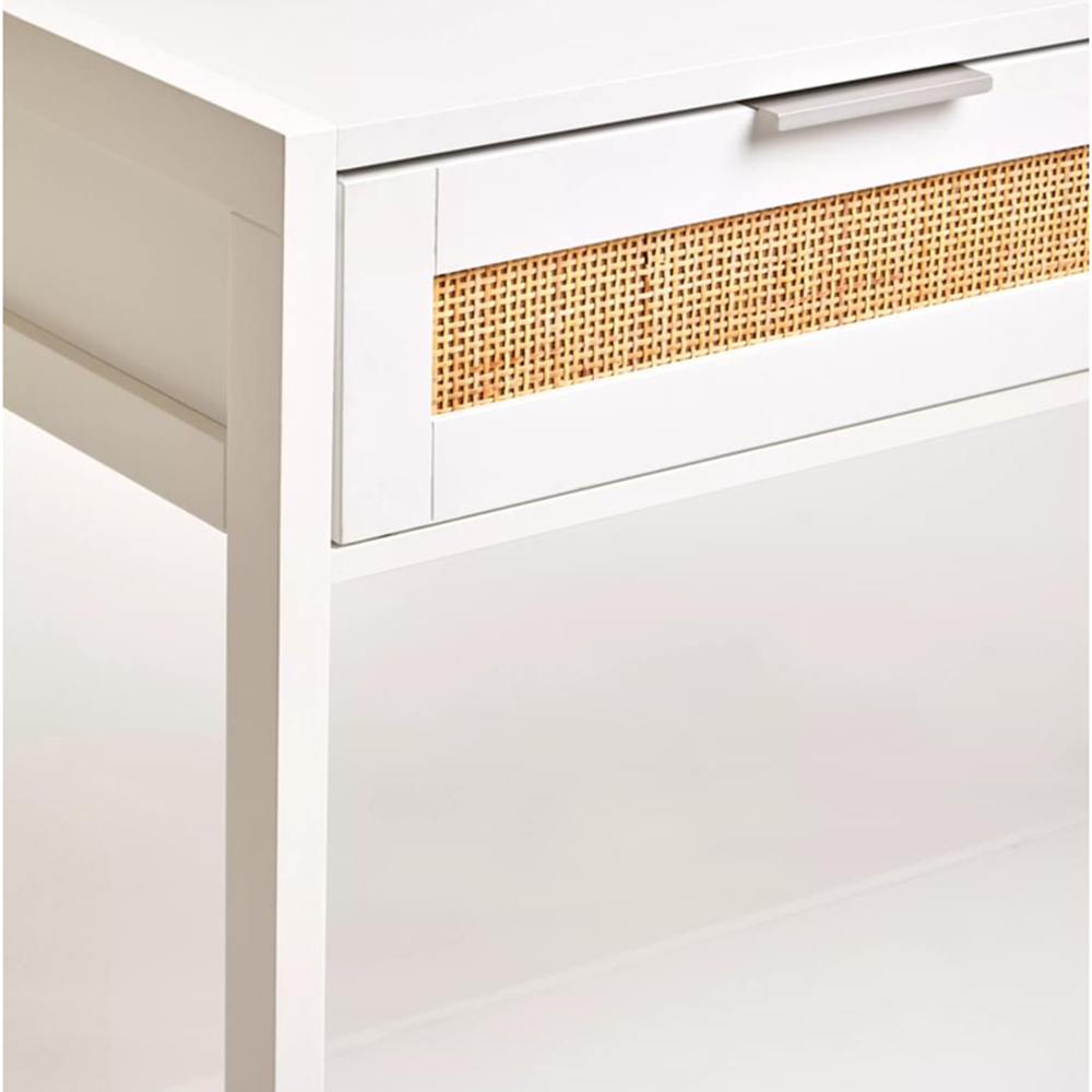 Interiors by Premier Sherman 2 Drawer White Console Table Image 7