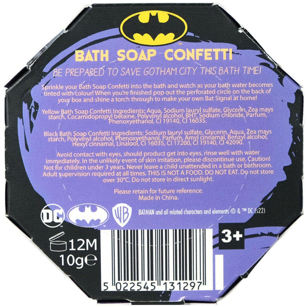 Batman Bat Signal Bath Soap Confetti Image 4