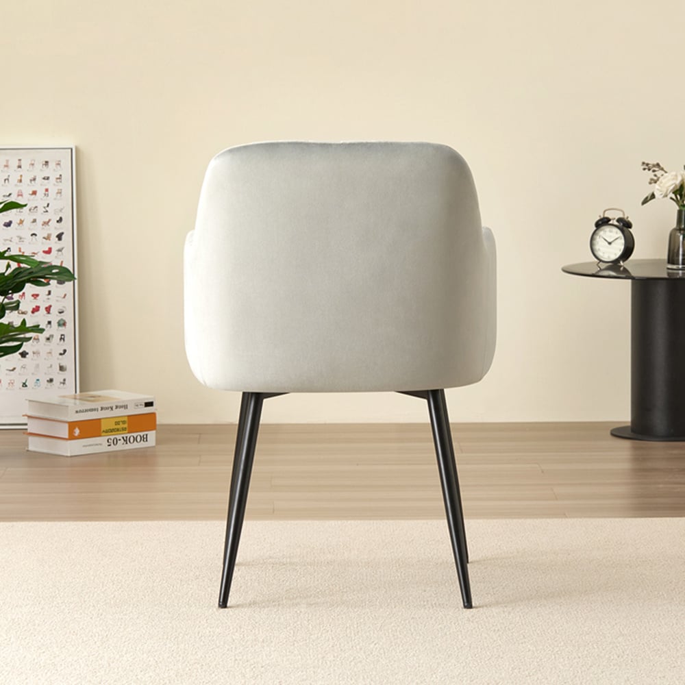 Indoor Living Seattle Charlotte 4 Seater Round Dining Set Grey Image 8