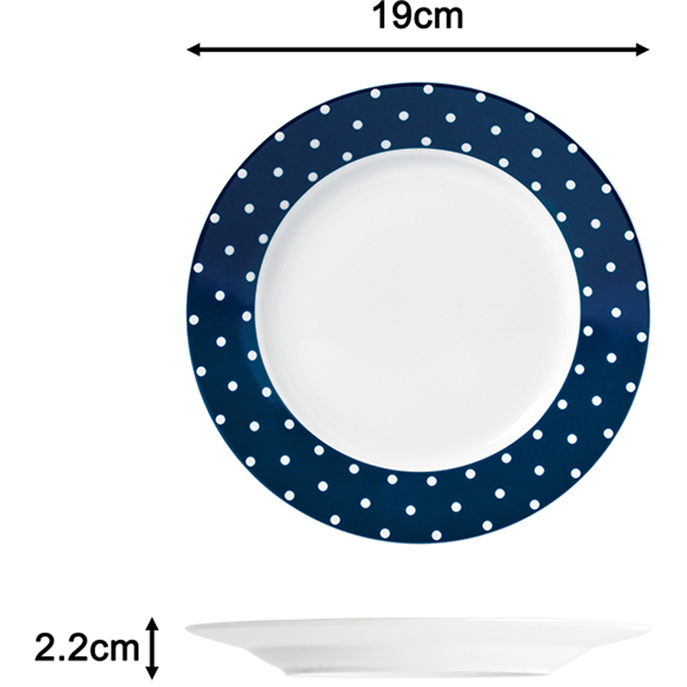 Waterside Blue and White Spot 24 Piece Dinner Set Image 4
