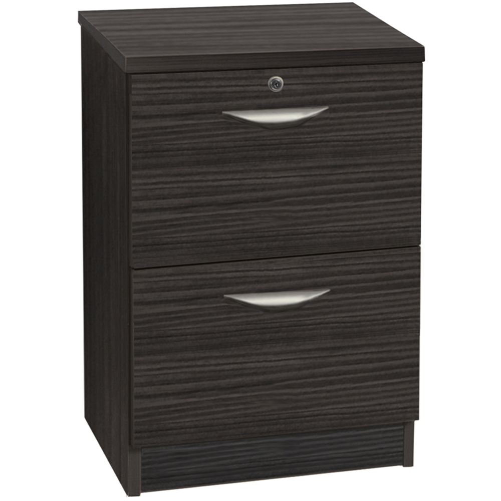 R White Cabinets 2 Drawer Black Filing Cabinet Image 2