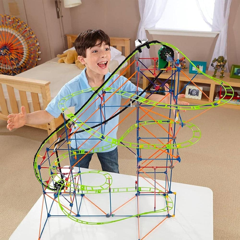 Basic Fun K'NEX Typhoon Frenzy Roller Coaster Building Set 640 Piece Image 2