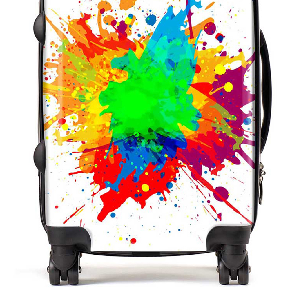 Warren Reed Designer Cabin Paint Splash Suitcase Image 2
