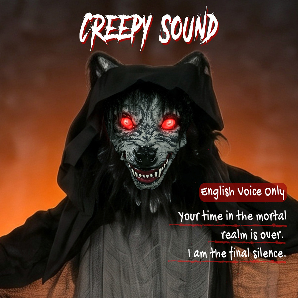 HOMCOM Light Up Standing Animated Werewolf Halloween Decoration 5.5ft Image 7