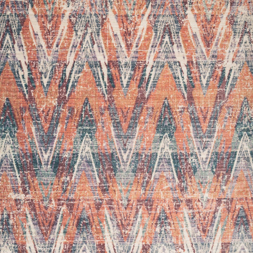 Kukoon Abstract Soft Chenille Beige Multicolour Washable Rug 80 x 150cm Image 3