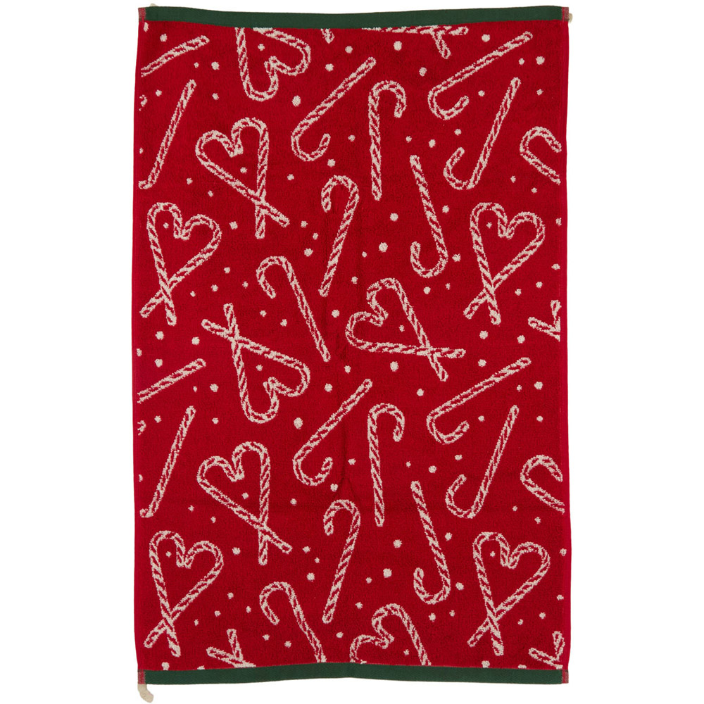 Candy Cane Towel Hand Towel Image 2