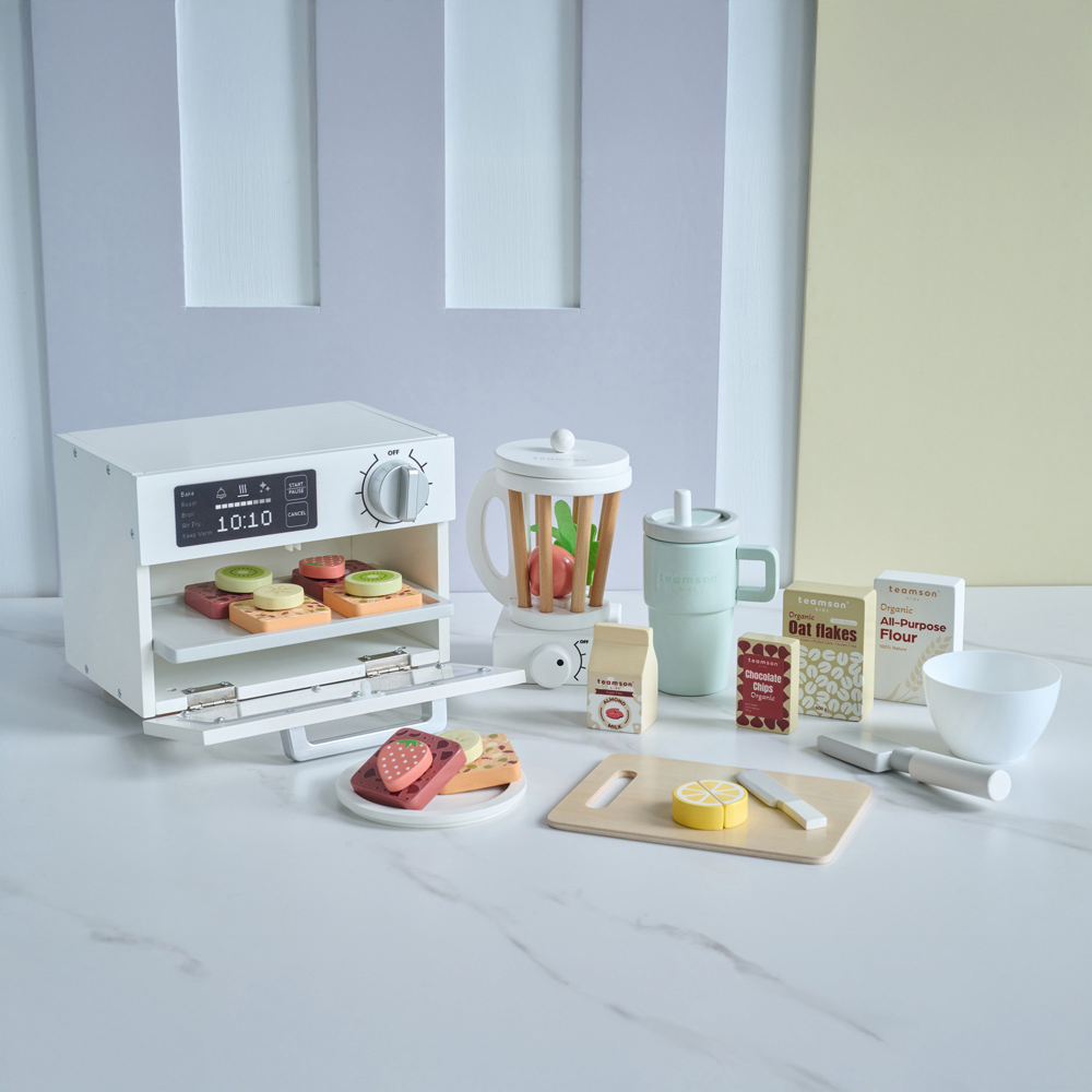 Teamson Kids Little Chef Santa Barbara Coconut Milk White Healthy Dessert Set Image 2
