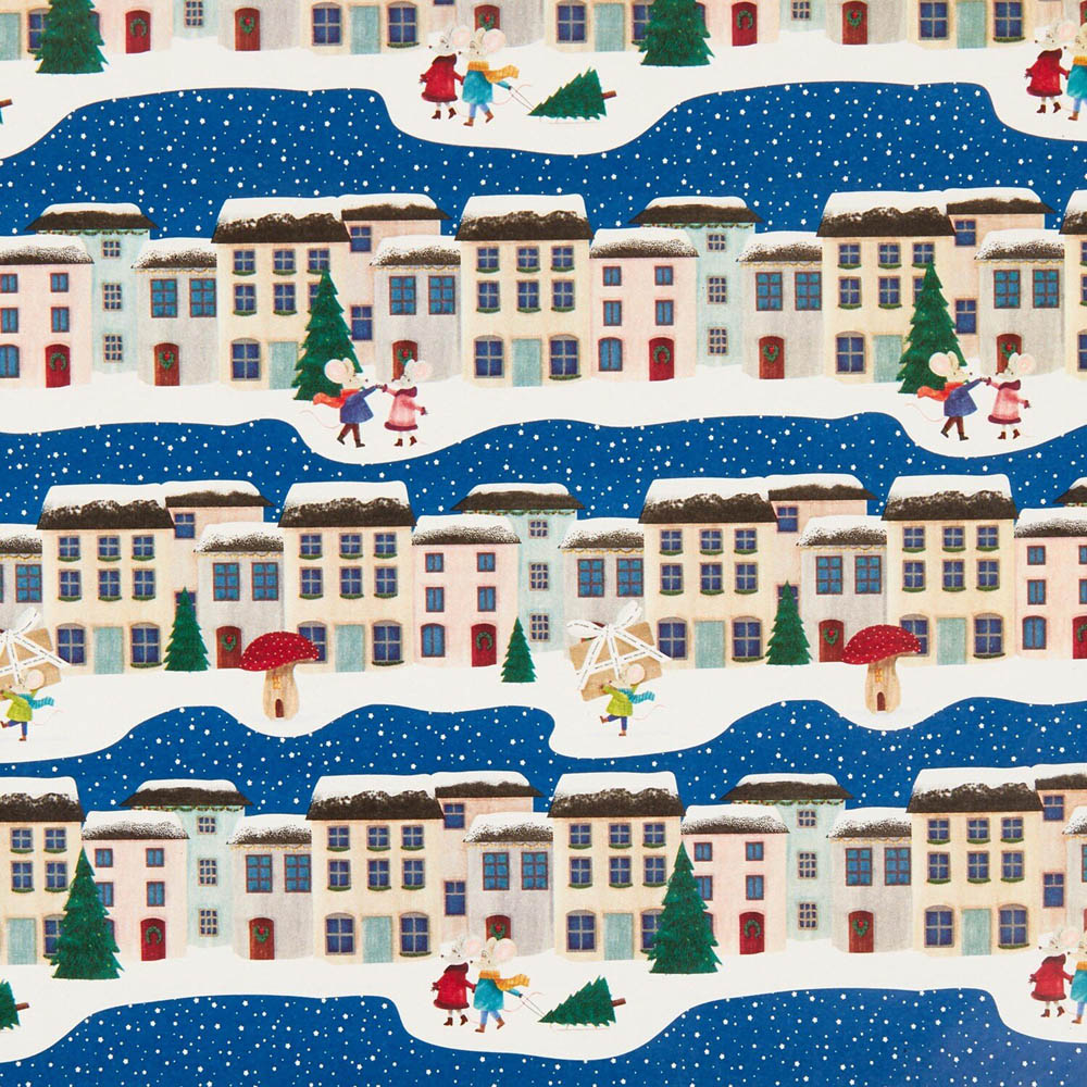 Festive Scene Gift Wrap 4m Image 5