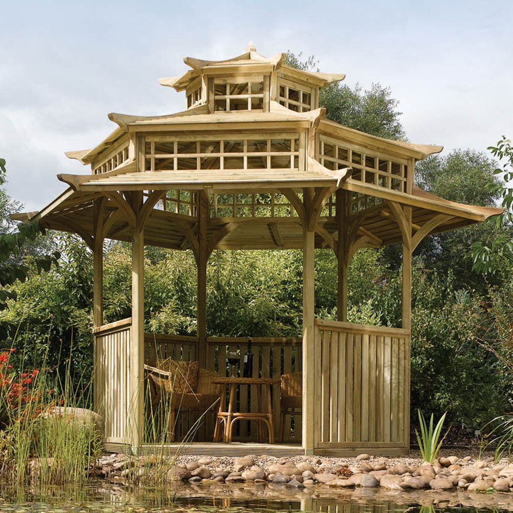 Rowlinson Oriental Wooden Pagoda Image 1