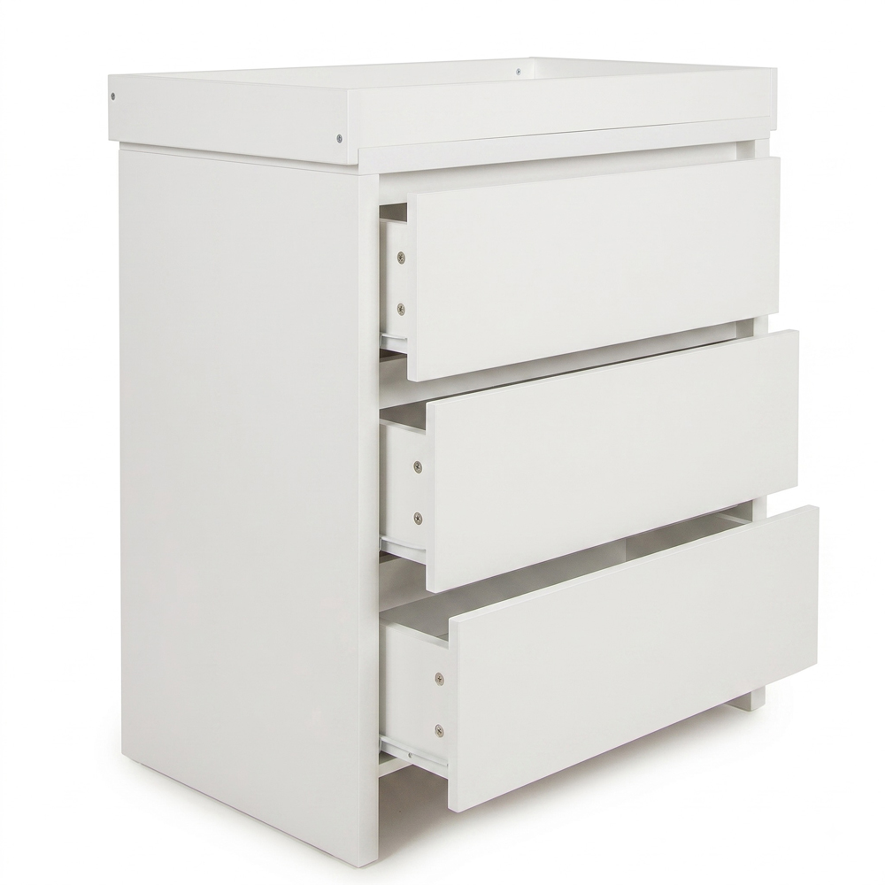 Shefa 880 3 Drawer White Kids Changing Unit Image 3