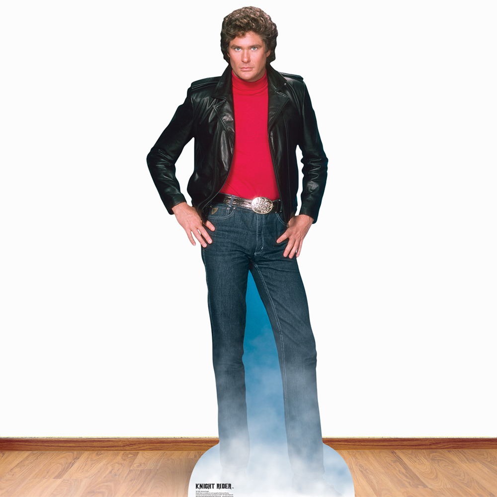 Star Cutouts Michael Knight David Hasselhoff Knight Rider Cardboard Cutout 6.3ft Image 2