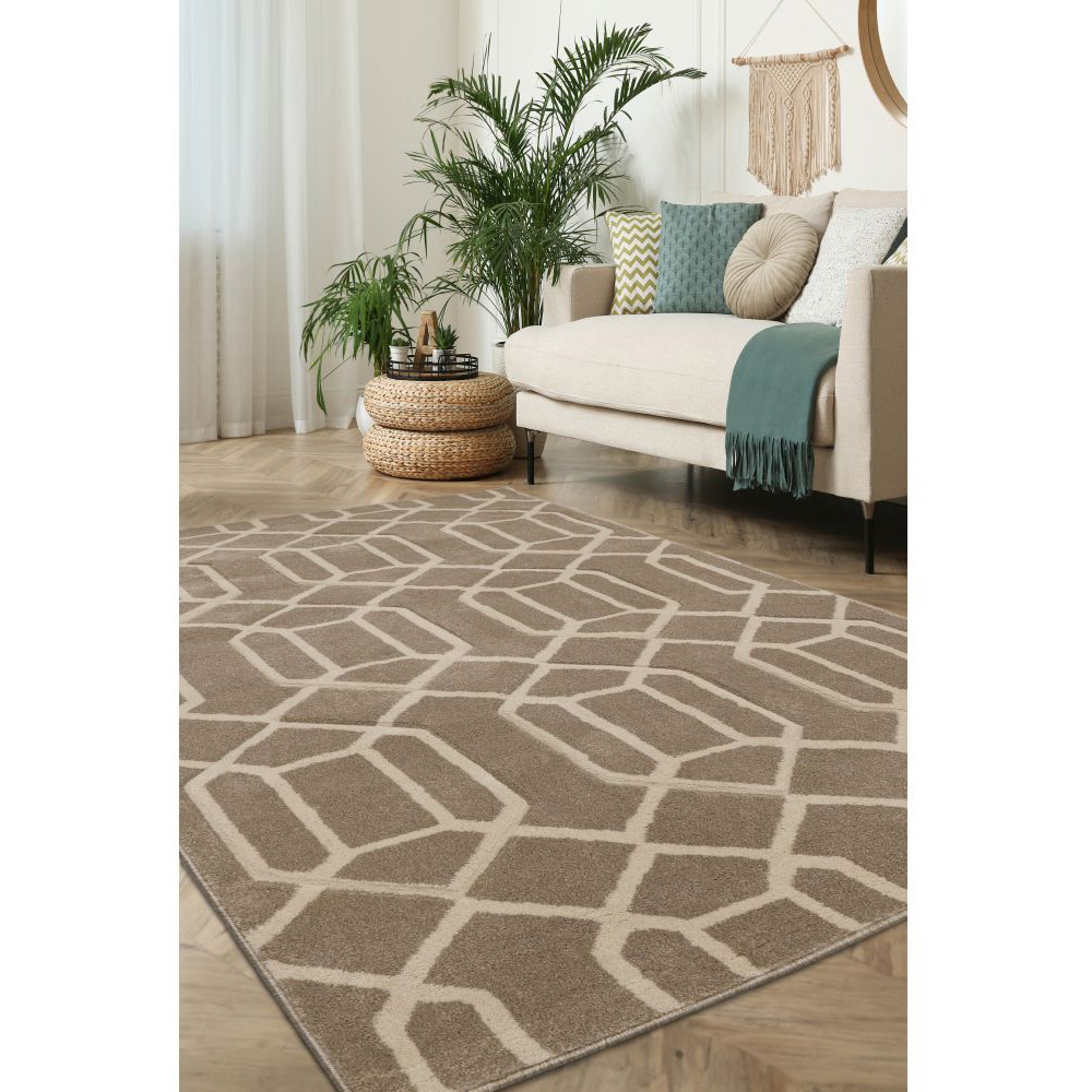 Homemaker Newport Natural Lattice Rug 120 x 170cm Image 4