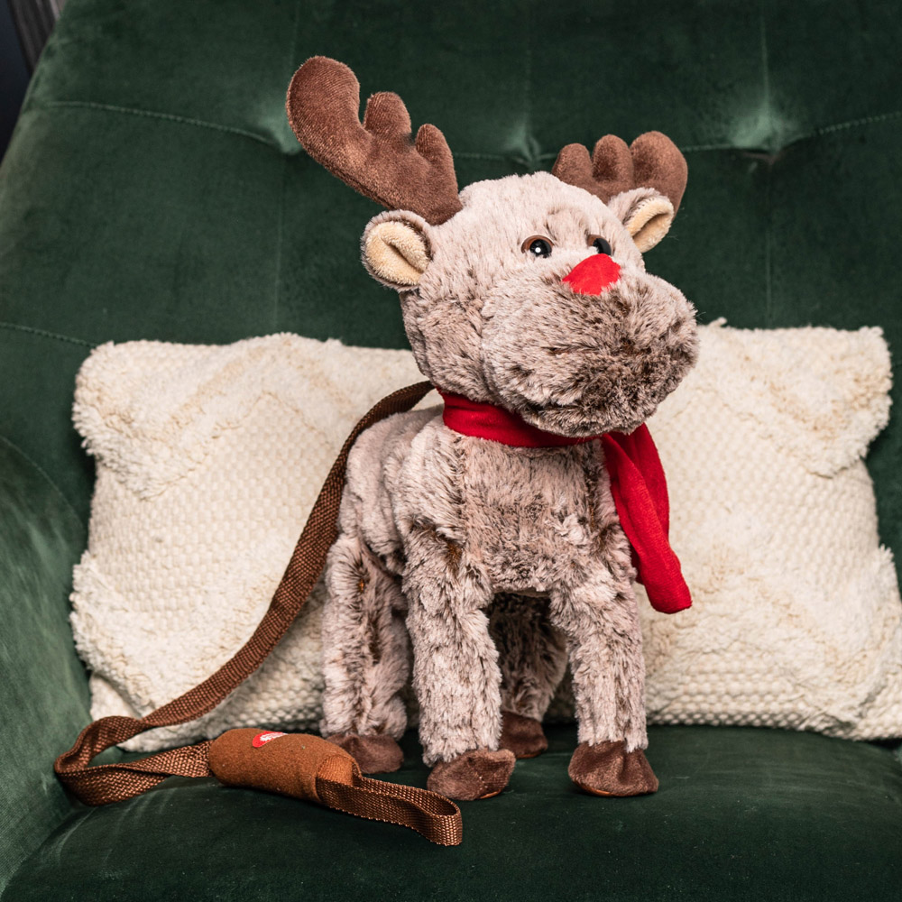 Samuel Alexander Animated and Musical Brown Plush Walking Reindeer Christmas Decoration 39cm Image 2