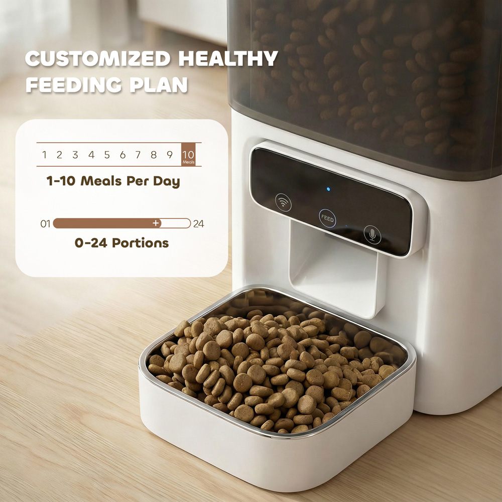PawHut 4.5L Automatic Cat Feeder with Timer Image 3
