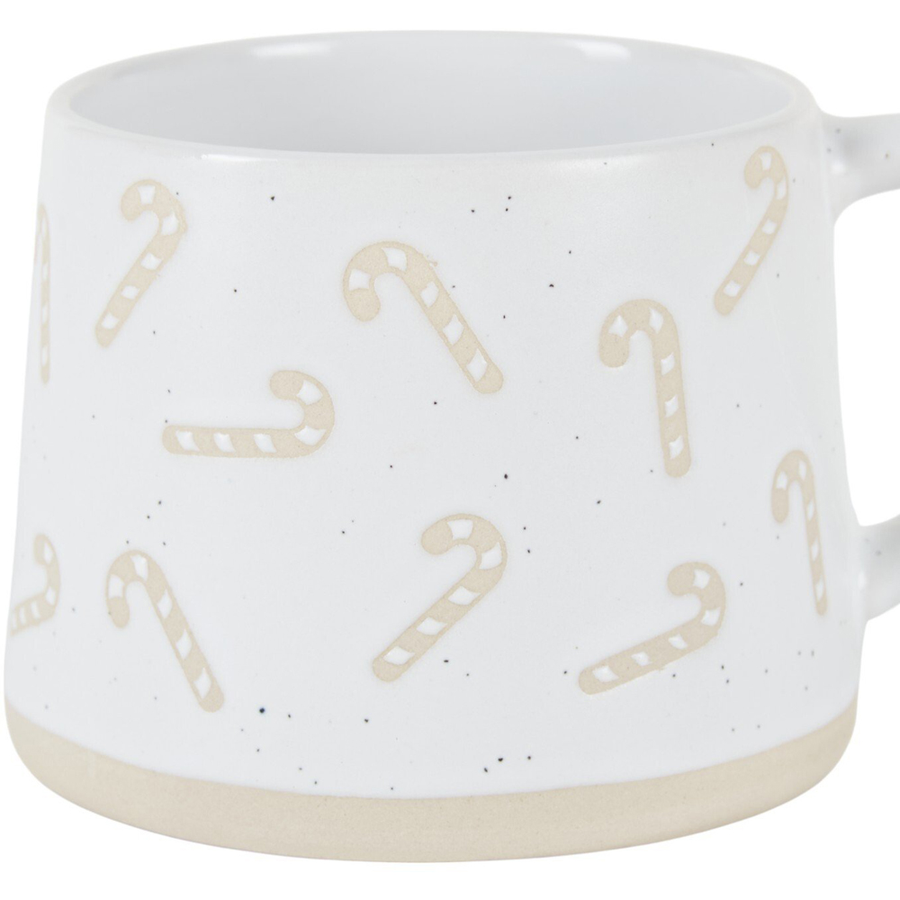 Festive Patterned Stoneware Mug Image 4