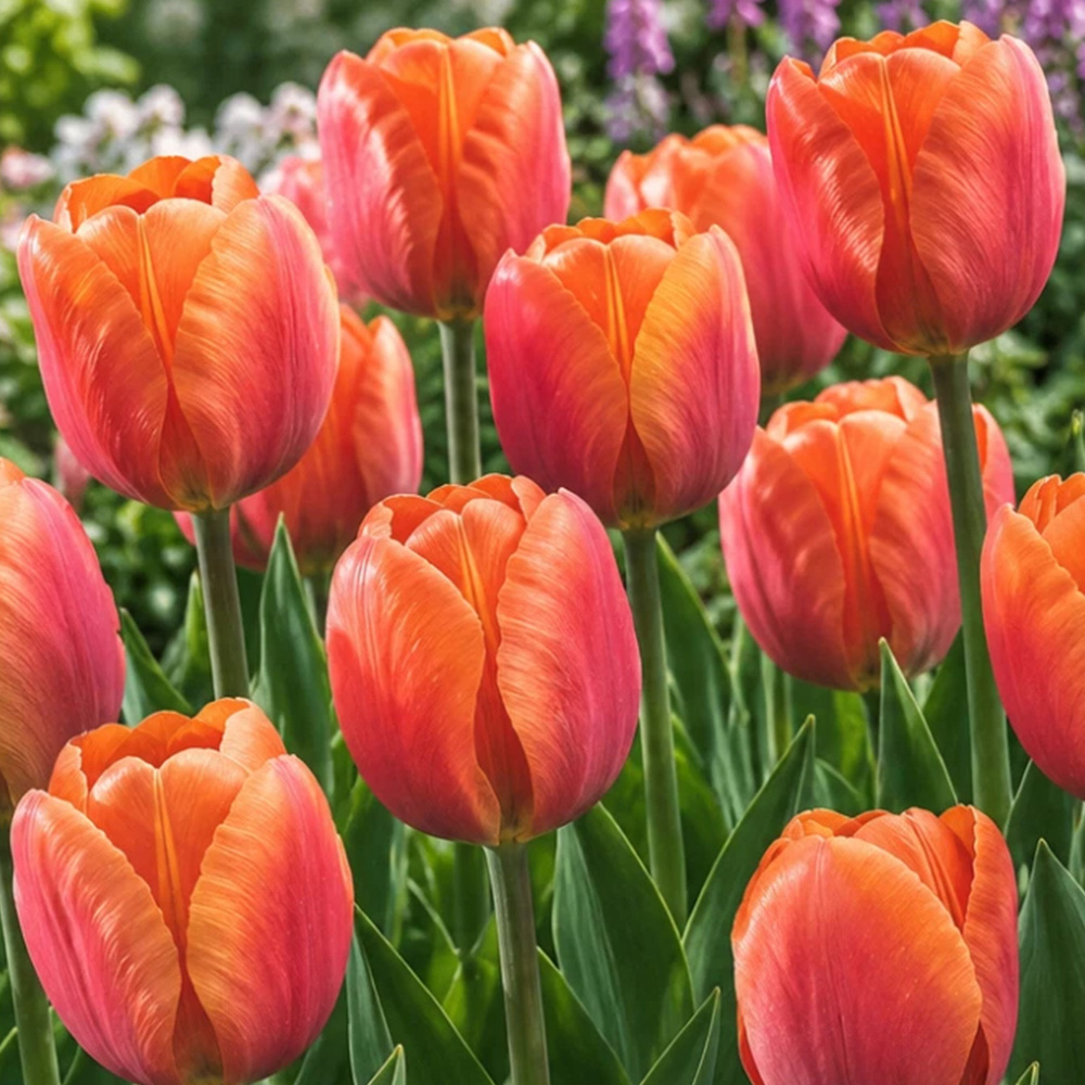 Thompson and Morgan Tulip Single Triumph Late Brown Sugar Planting Bulb 32 Pack Image 1